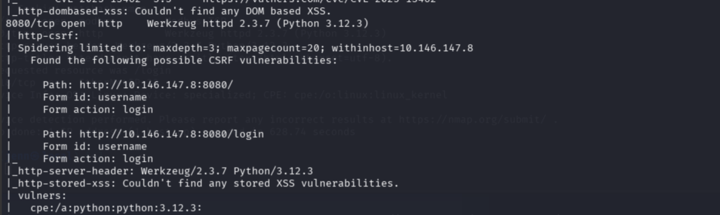Second Nmap continued showing EtherNet/IP on port 44818